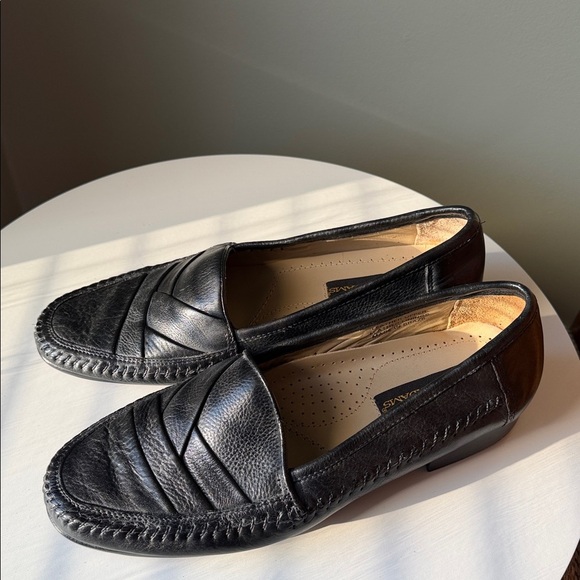 Stacy Adams Textured leather loafers mix toe Stitching Details New Size 9.5M main image 15